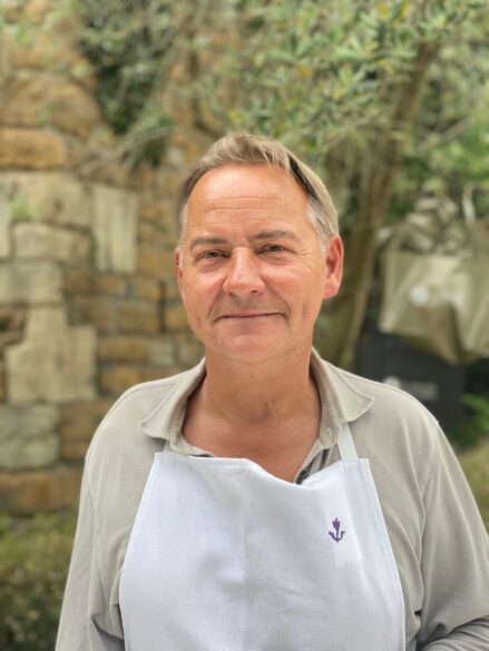 Jean-Christophe Ansanay-Alex, chef de L'Auberge de l'Ile Barbe, à Lyon et de la "Casa Manzani da Zino" sur l'île d'Ischia, dans la baie de Naples