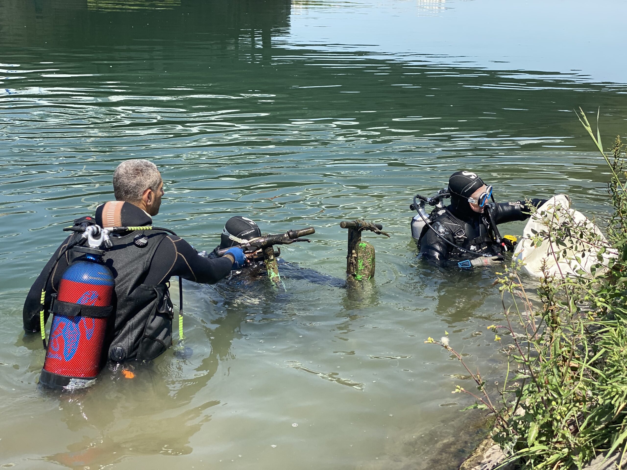 Des plongeurs de Diving For Nature