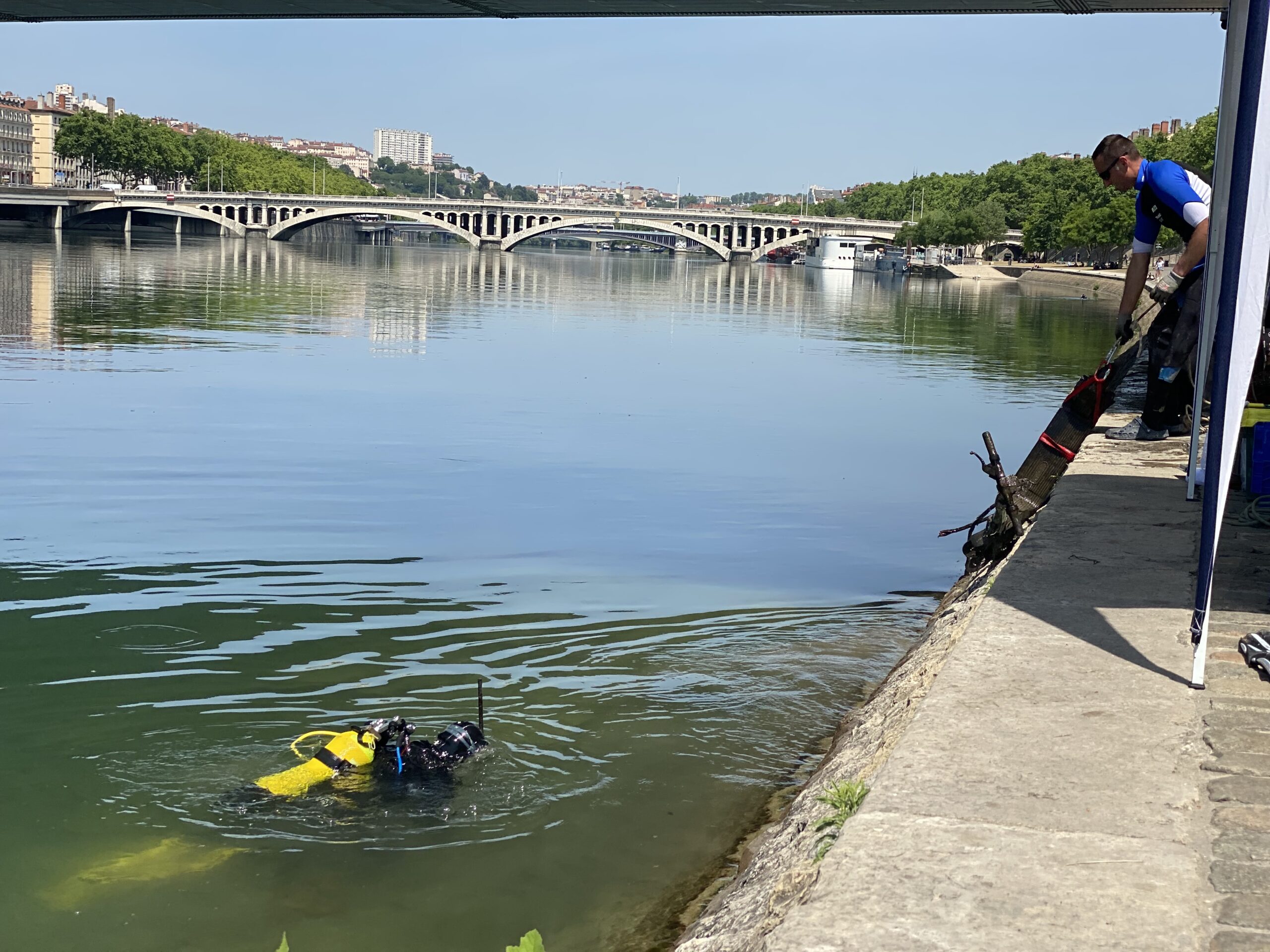 Des plongeurs de Diving For Nature