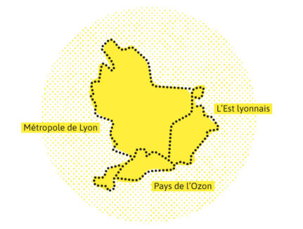 La carte Sepal de l'agglomération lyonnaise