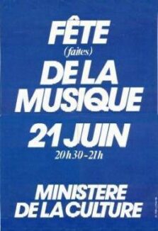 Afiche de la Fête de la musique de 1982