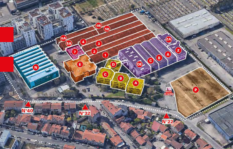 plan de l'étape 22 villeurbanne