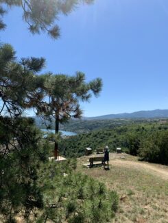 Wine and Ride, Condrieu, Auvergne Rhone Alpes region, landscape