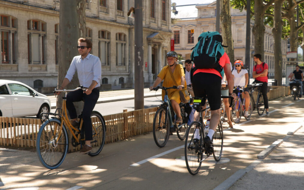 Vélos / Inauguration 1km Voies Lyonnaises