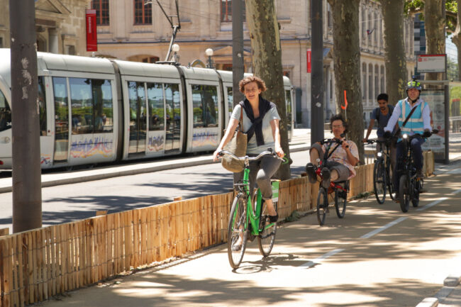 Vélos / Inauguration 1km Voies Lyonnaises