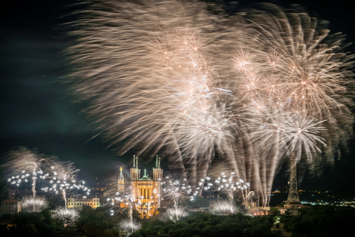 Feu d'artifice du 14 juillet à lyon