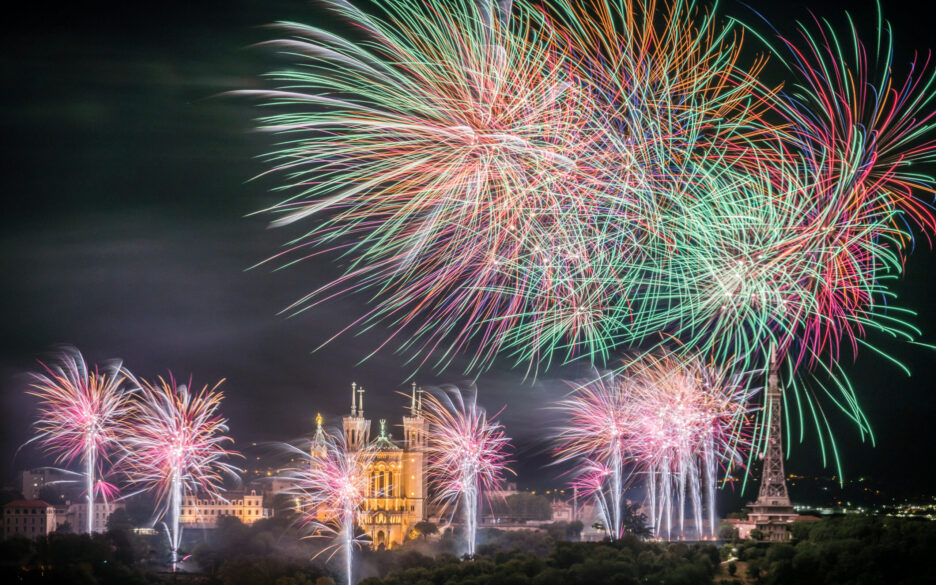 Feu d'artifice du 14 juillet à lyon