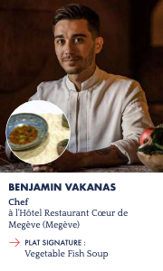 Benjamin Vakanas (Coeur de Megève, Megève), finaliste du S.Pellegrino Young Chef Academydu 