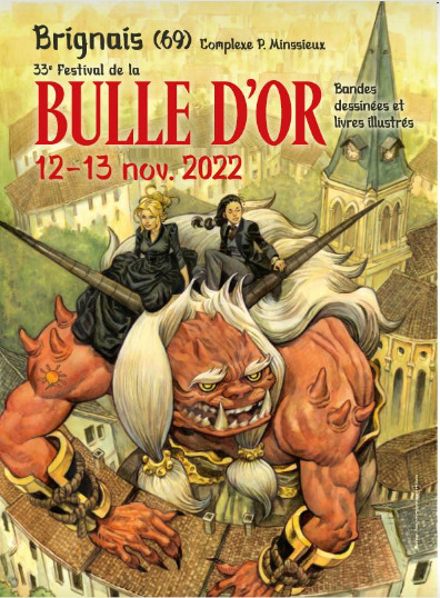Affiche du 32e Festival de la Bulle d'Or (bande dessinée) à Brignais