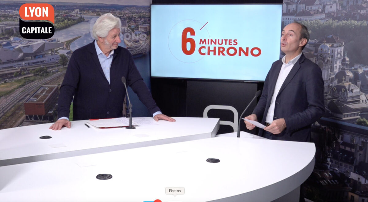 Claude Polidori, , président des Halles de Lyon paul Bocuse est l'invité de 6 minutes chrono, l'émission télé de Lyon capitale