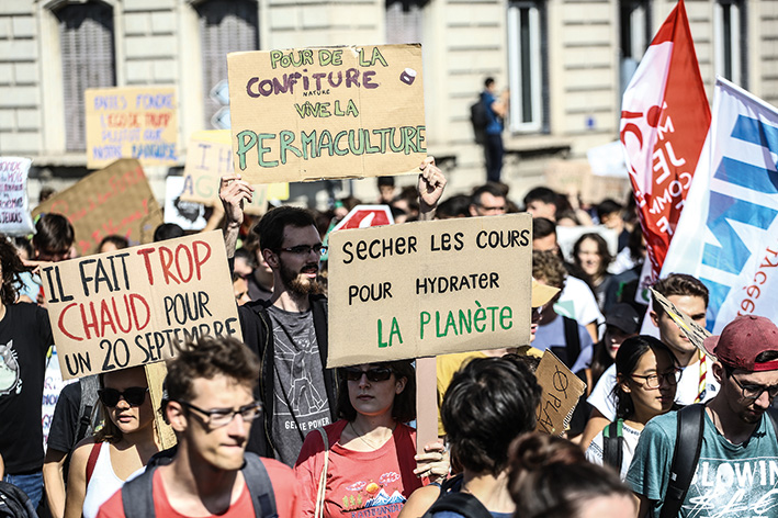 Marche pour le climat des lycéens en septembre 2019