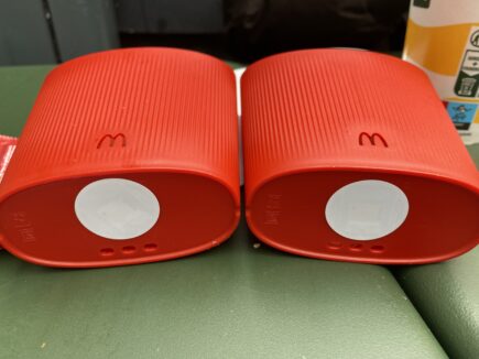 Reusable tableware at McDonald's