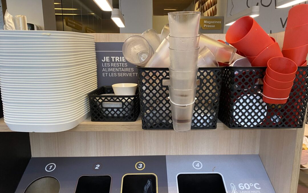 Vaisselle réutilisable chez McDonald's