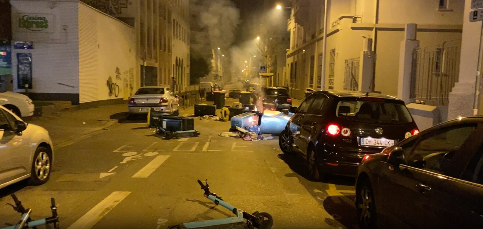 Manif sauvage à Lyon contre la réforme des retraites