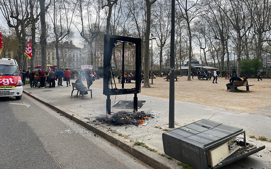 dégradation casse Lyon manifestations