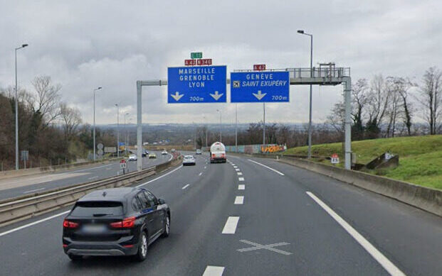 A46 SUD Lyon fermée