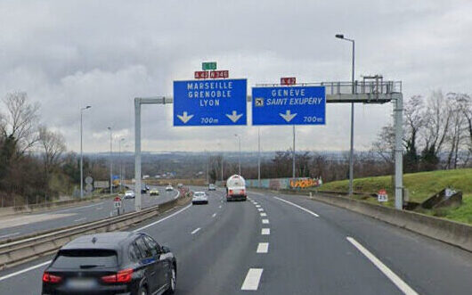 A46 SUD Lyon fermée