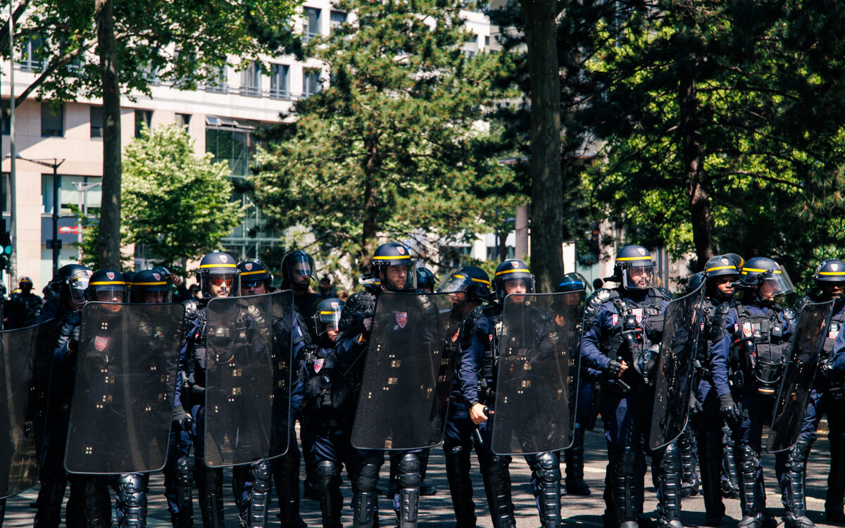 Brigade de CRS à Lyon @Hugo LAUBEPIN