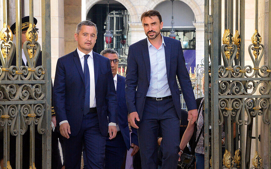 Grégory Doucet et Gérald Darmanin