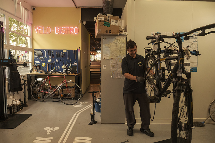 Le café vélo Velcroc © Antoine Merlet