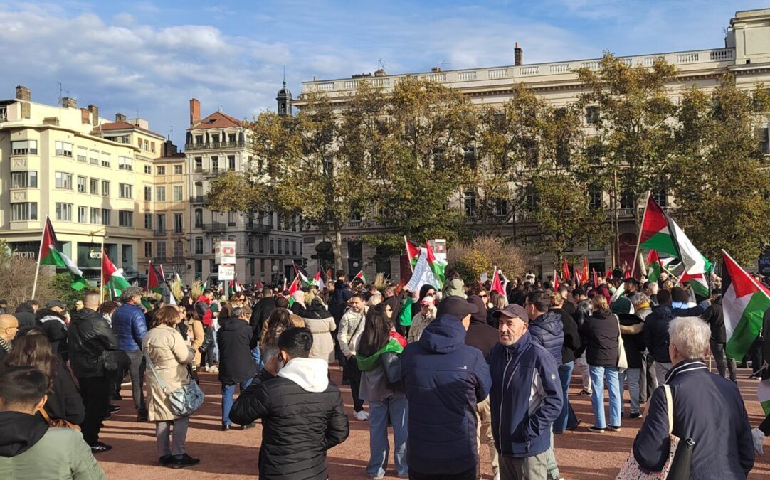 Manifestation pour la paix à Gaza - 18 novembre - Lyon (Photo. Léo Olivieri)