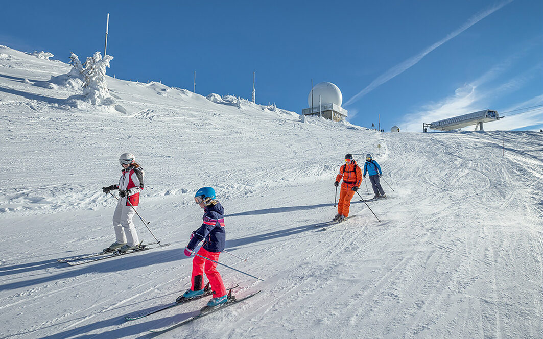 skieux sur une piste