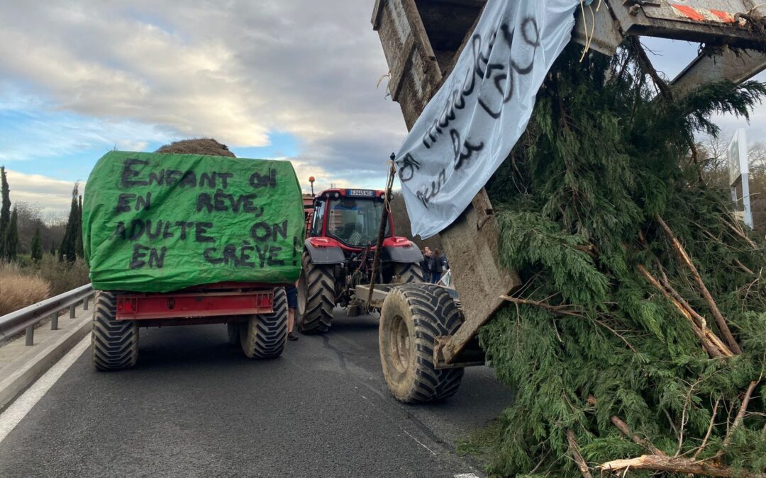 blocage agriculteurs lyon