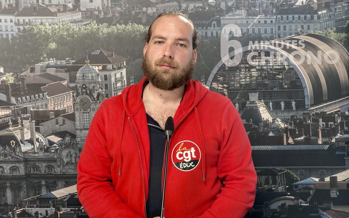 Romain Muller, de la CGT Éduc’Action 69, était le sur le plateau de l'émission "6 Minutes Chrono" de Lyon Capitale.