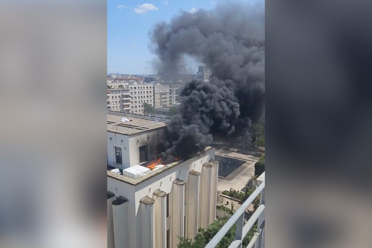 incendie mairie de Villeurbanne