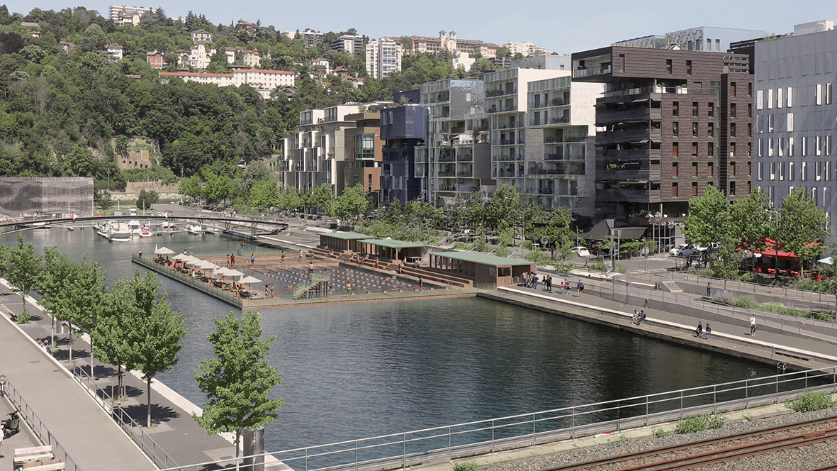piscine naturelle Lyon darse Confluence