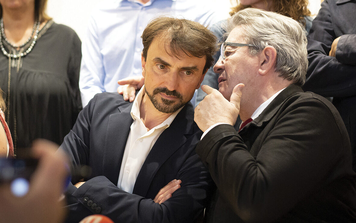 Grégory Doucet (écolo) et Jean)-Luc Mélenchon (LFI)