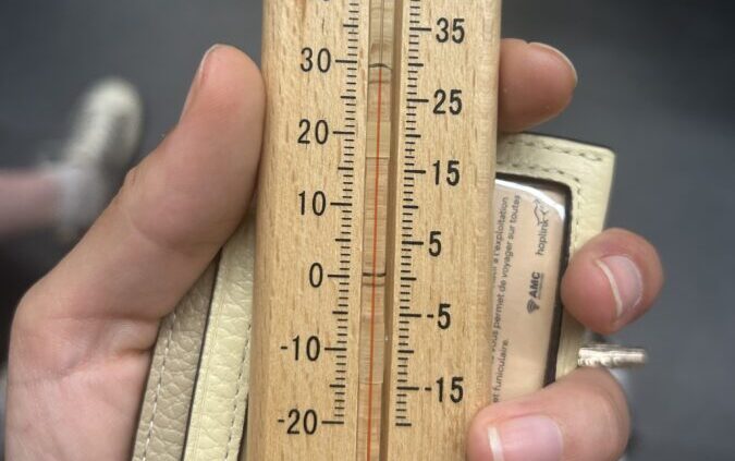 Thermomètre chaleur métro
