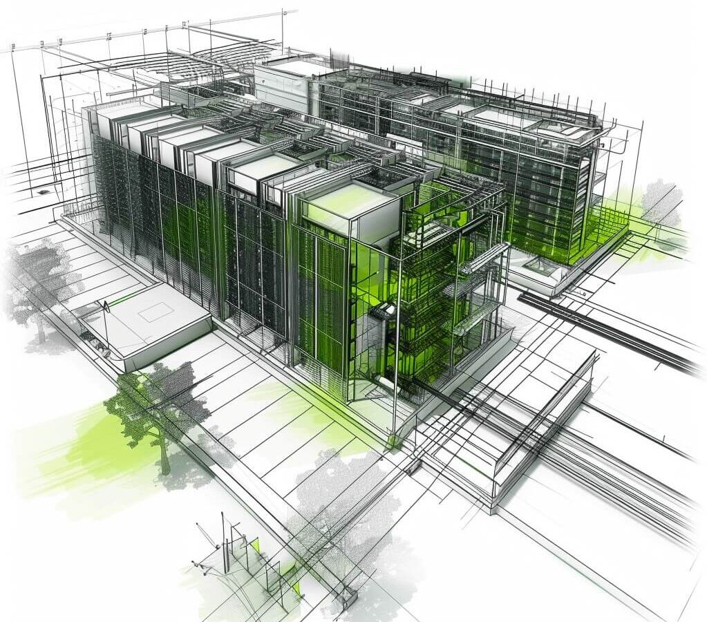 Un aperçu du futur Data center d’IA de l’entreprise Sesterce.
