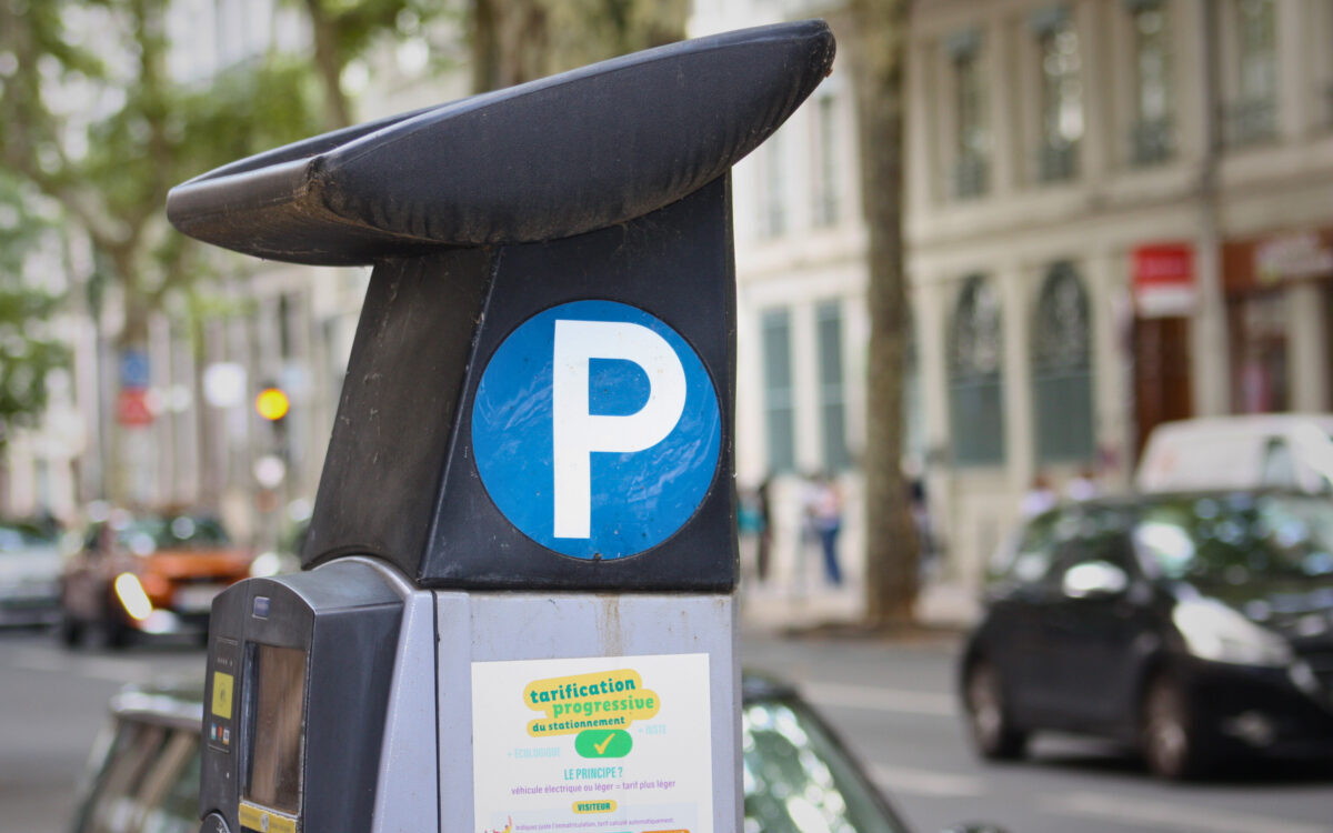 borne de paiement de stationnement à Lyon parking lyon
