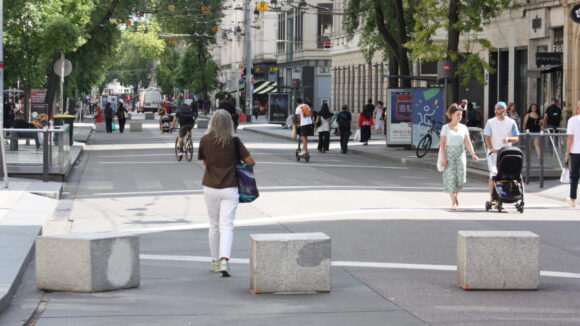 La rue de la République piétonnisée à Lyon. (@Nathan Chaize)
