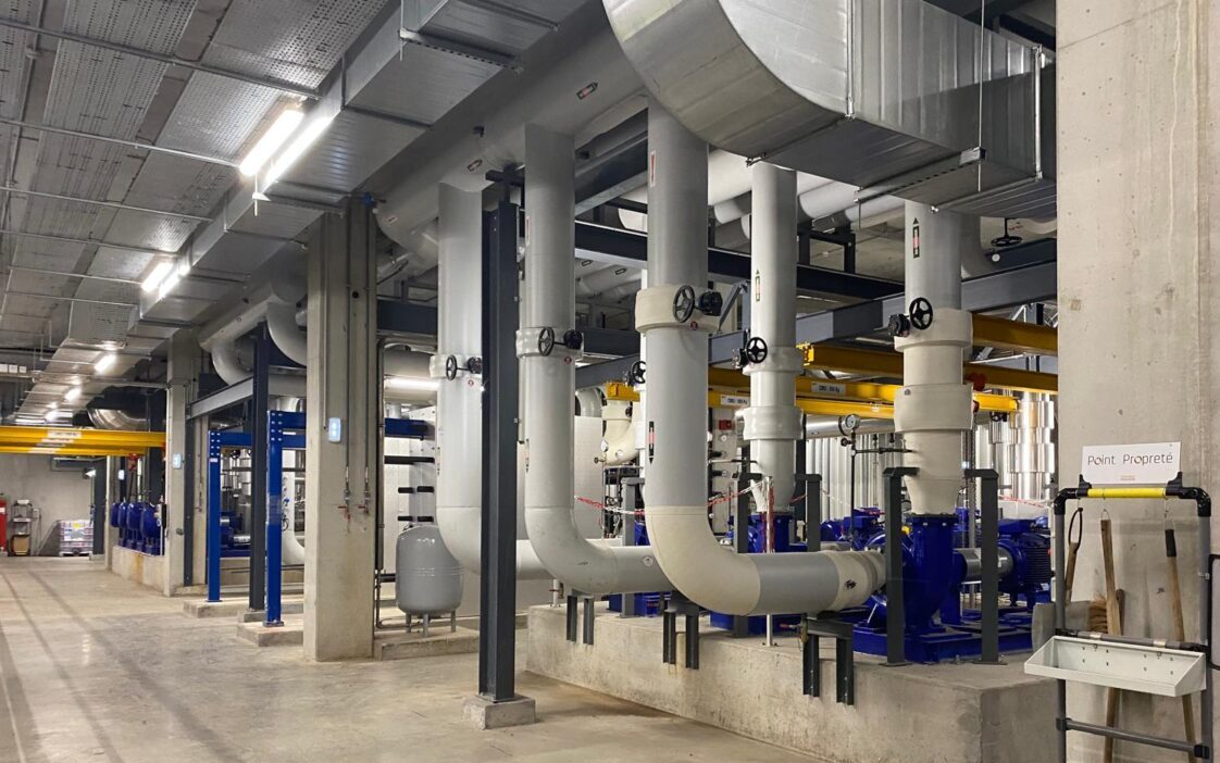La centrale Mouton-Duvernet est installée 13 mètres sous terre, dans le quartier de la Part-Dieu à Lyon. (@NB)