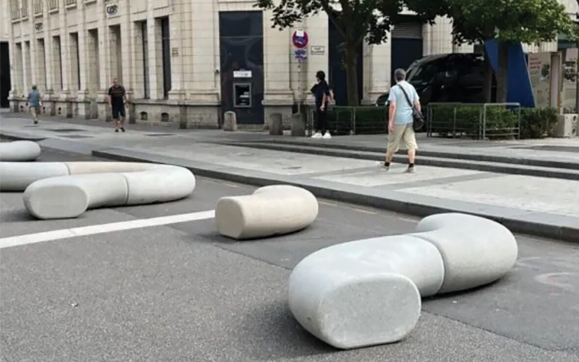 banc en béton Lyon