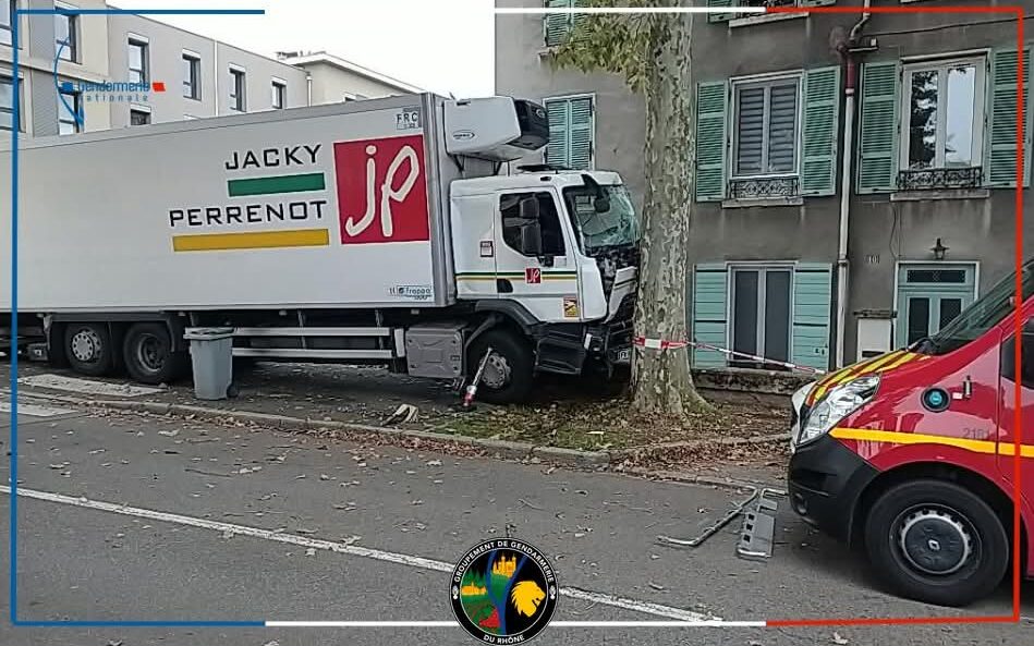 Accident camion