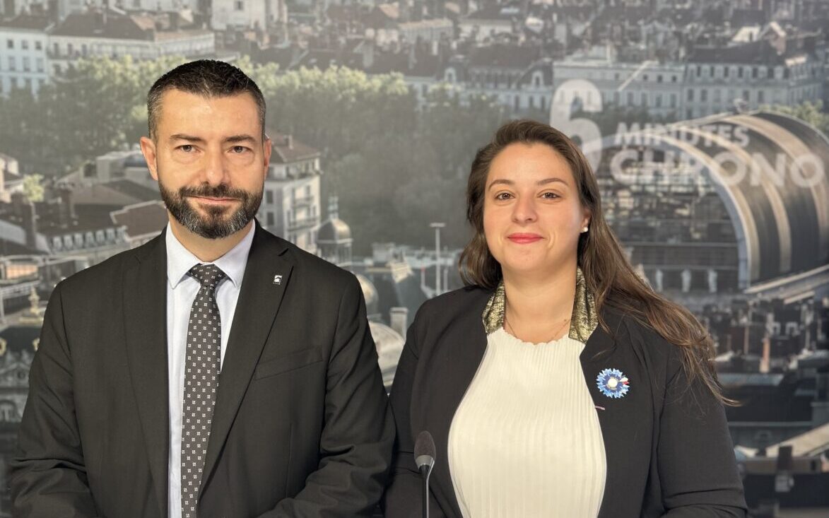 David Yendt et Marina de Castro, président et secrétaire générale de l'association des auditeurs de l'IHEDN de la région lyonnaise
