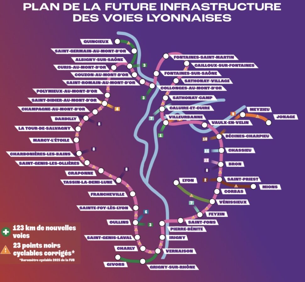 Plan des Voies Lyonnaises proposées par LFI. 