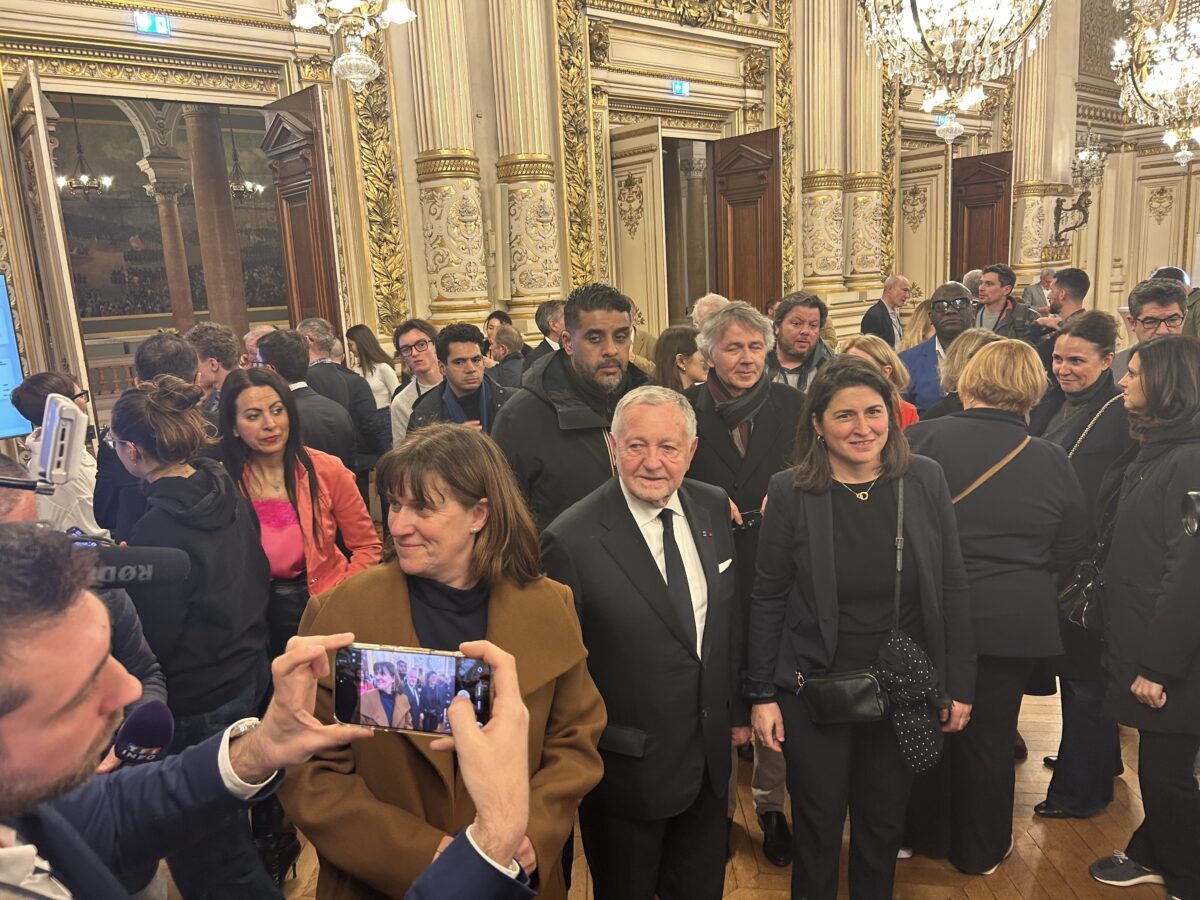 Véronique Sarselli, Jean-Michel Aulas et Béatrice de Montill