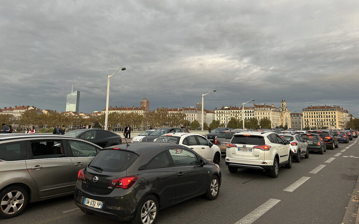 bouchon embouteillages lyon