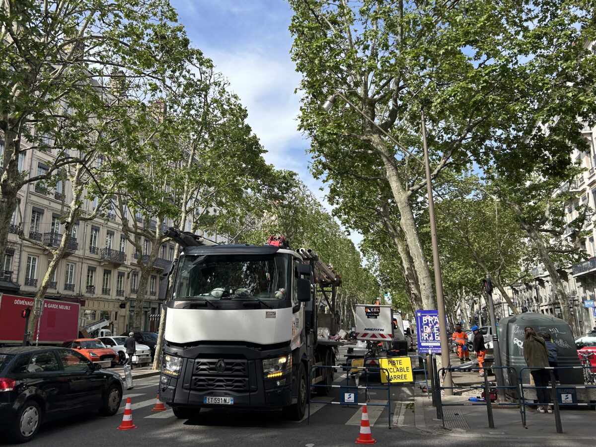 lampadaires lyon travaux