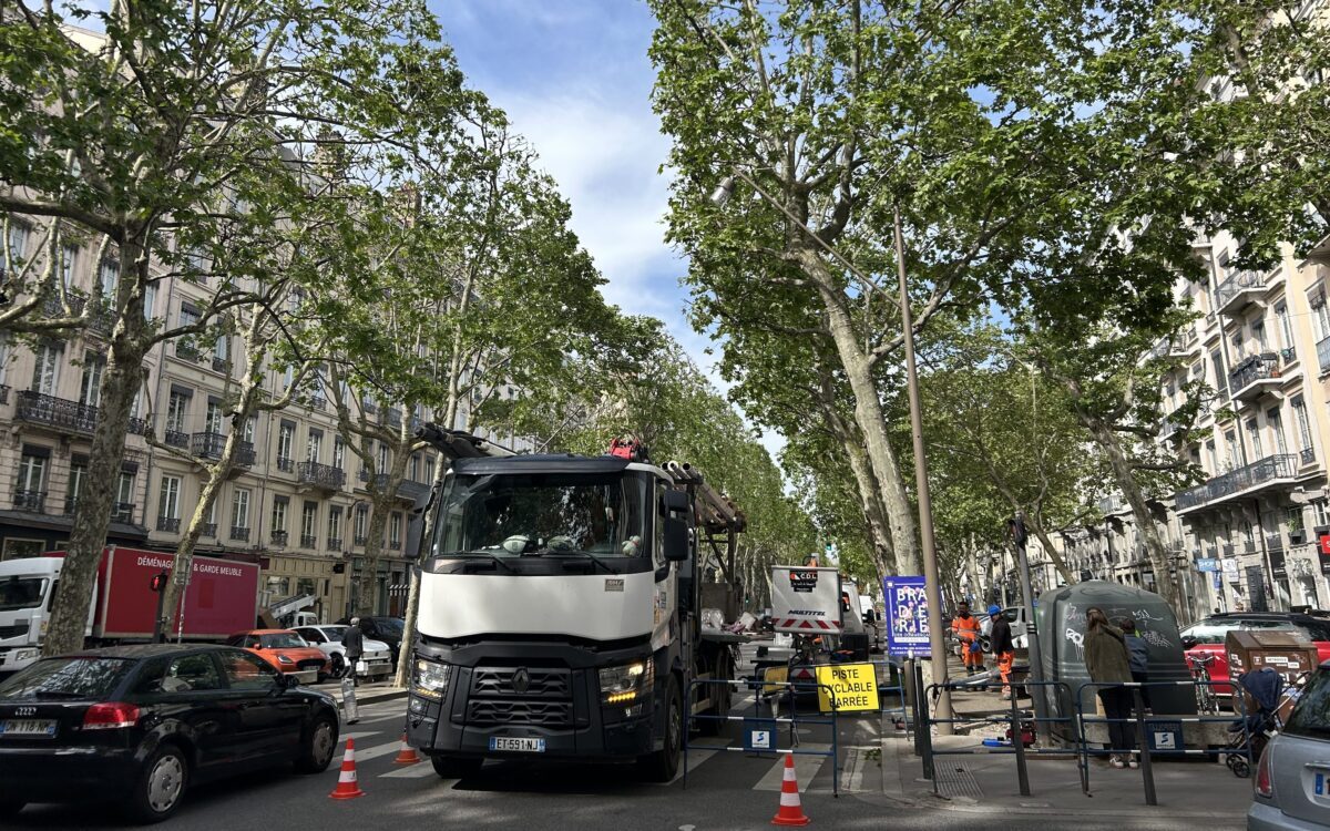 lampadaires lyon travaux