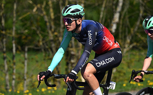Paul Seixas termine 2e de Liège-Bastogne-Liège. (Photo by Dario Belingheri/Getty Images)