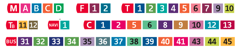 Nouvelles couleurs des lignes de métros, bus, funiculaires et navigônes dès le 31 août 2026. 