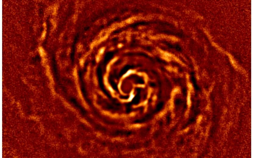 Le disque protoplanétaire d’AB Aurigae. © ESO
