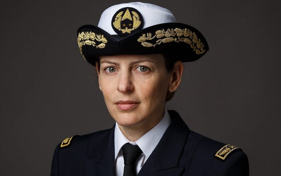 Laura Chaubard lorsqu'elle était directrice générale de l'Ecole polytechnique Ingénieure générale de l’armement. ©Ecole polytechnique / Institut Polytechnique de Paris / J.Barande
