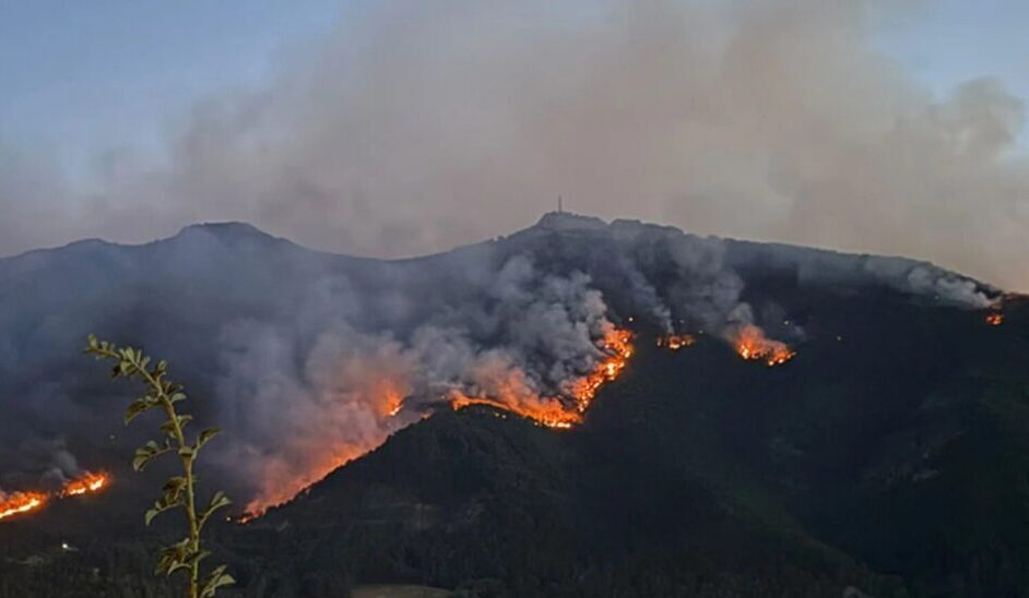 Incendie au massif du Justin. ©MairiedeDie
