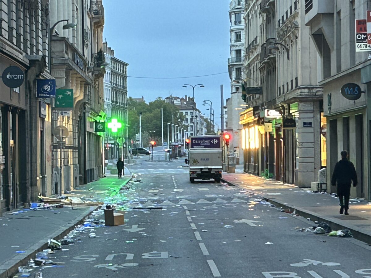 L'après émeutes du 17 octobre 2026 à Lyon @Guillaume Lamy